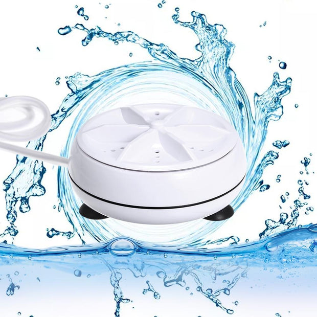 2 in 1 Portable Mini Ultrasonic Washing Machine